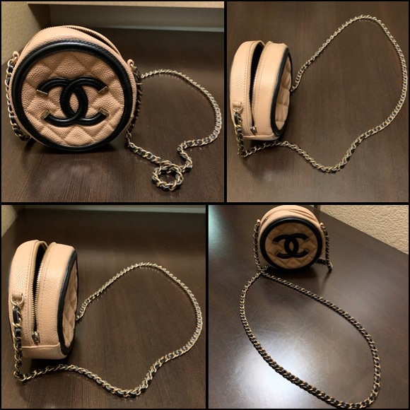 Chanel Green Quilted Caviar Round Crossbody Q6A2860FGB000